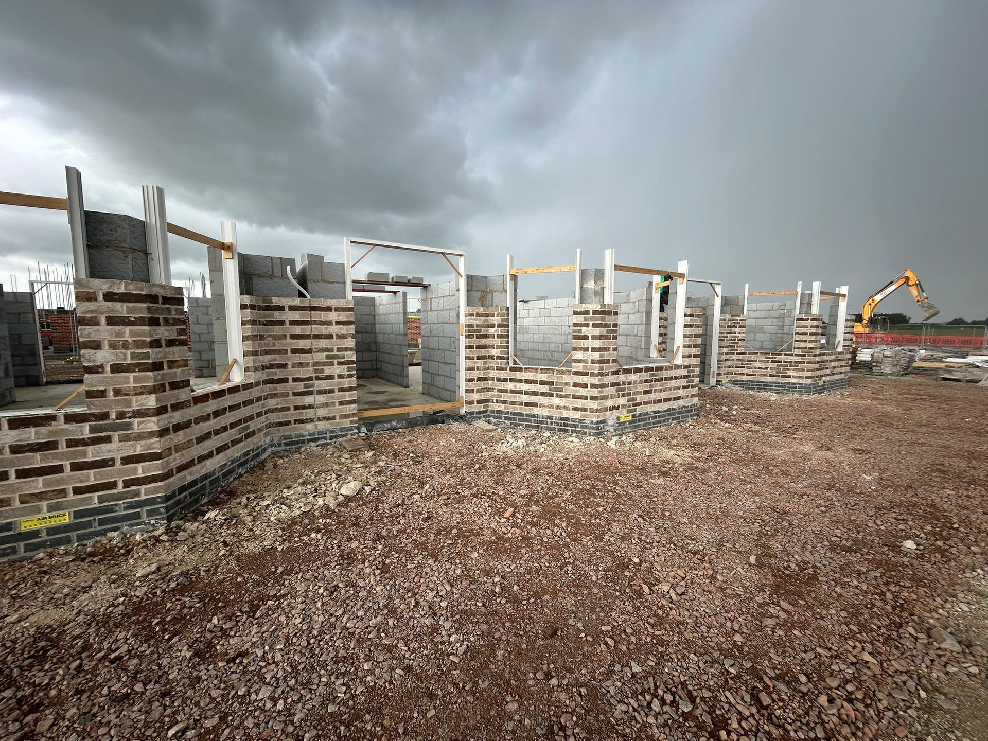 New-build housing plots rising on site